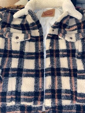 Levi’s Plaid Sherpa “Ex-Boyfriend” Trucker Jacket
